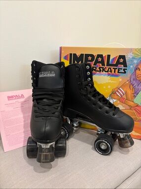 Impala Black Classic Roller Skates for Women USA size 6